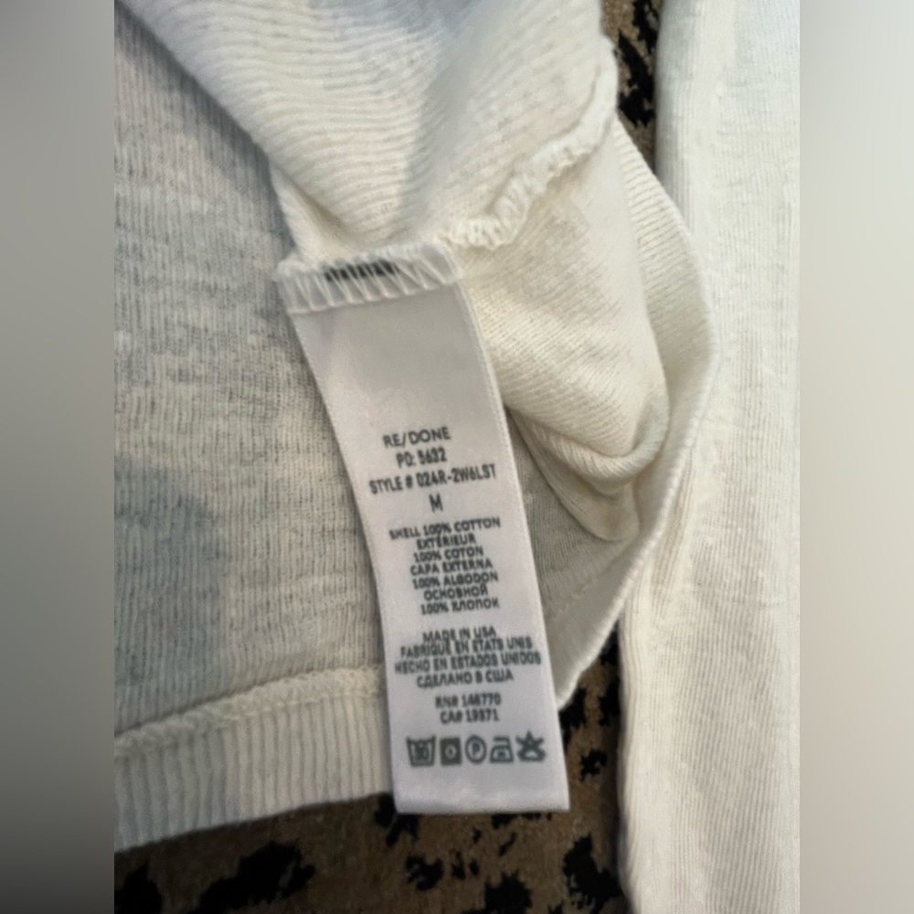 Redone White Turtleneck